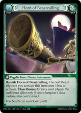 Grand Archive TCG: Horn of Beastcalling - EN-068 (Dawn of Ashes, R)